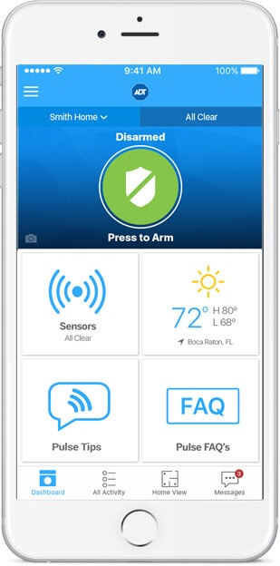 Smart home security from ADT