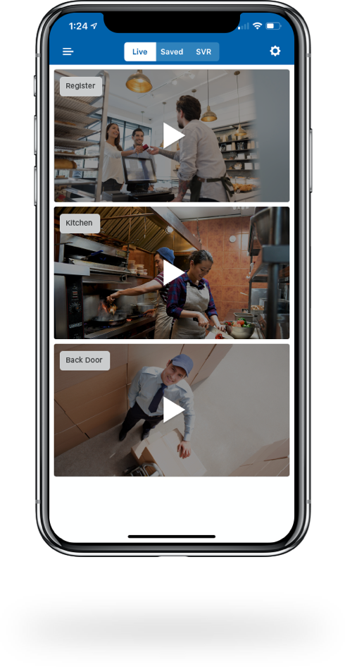 Video monitoring of restaurant