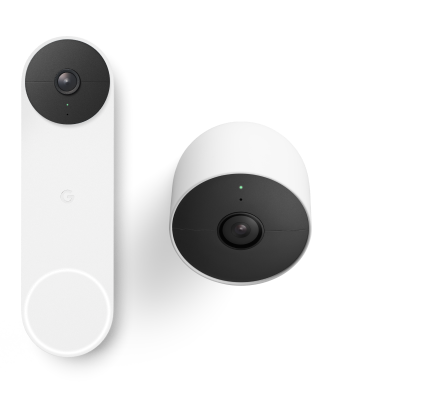 Google Nest Doorbell + a Google Nest Outdoor Cam free promo products
