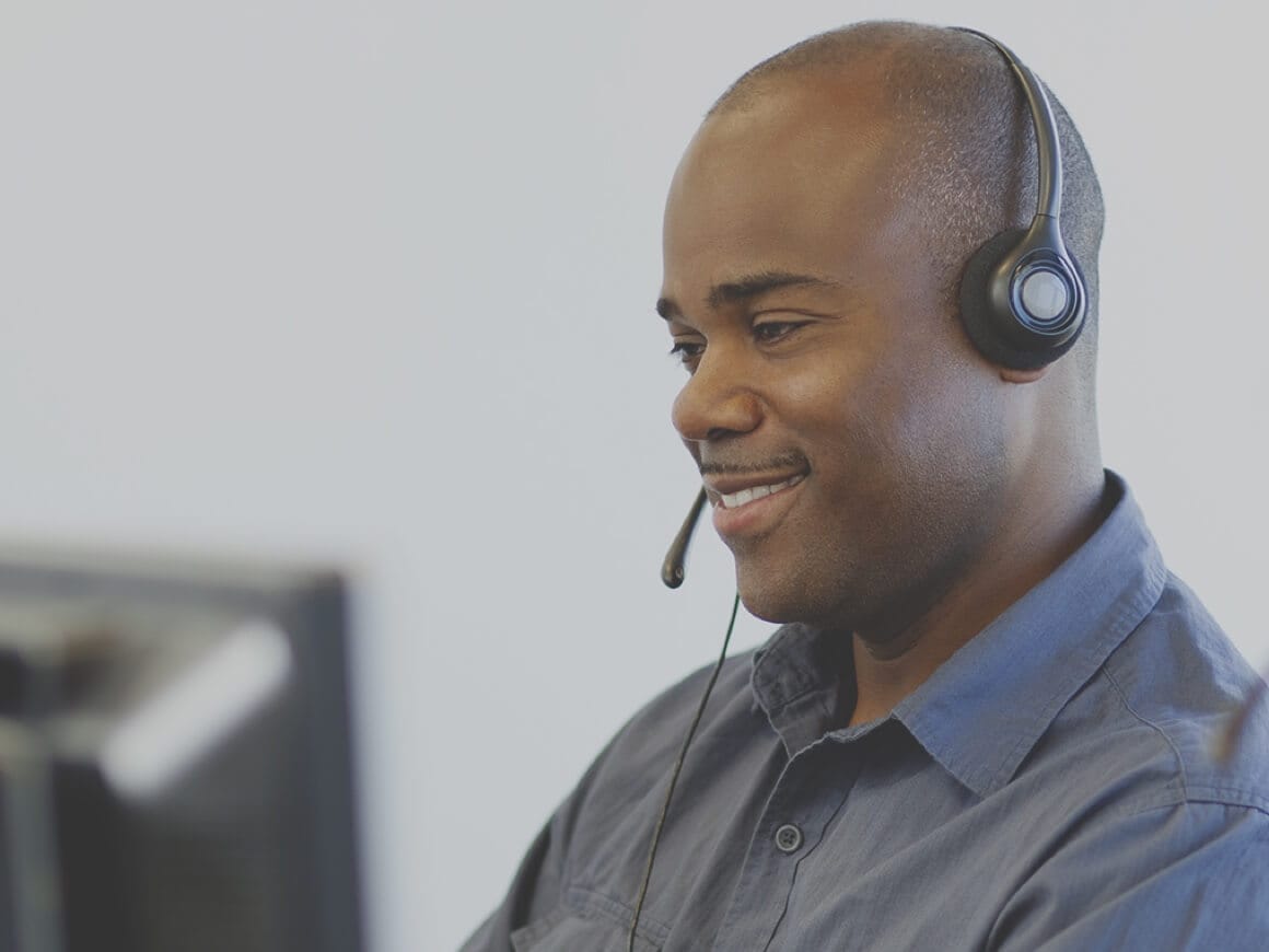 ADT expert with headset