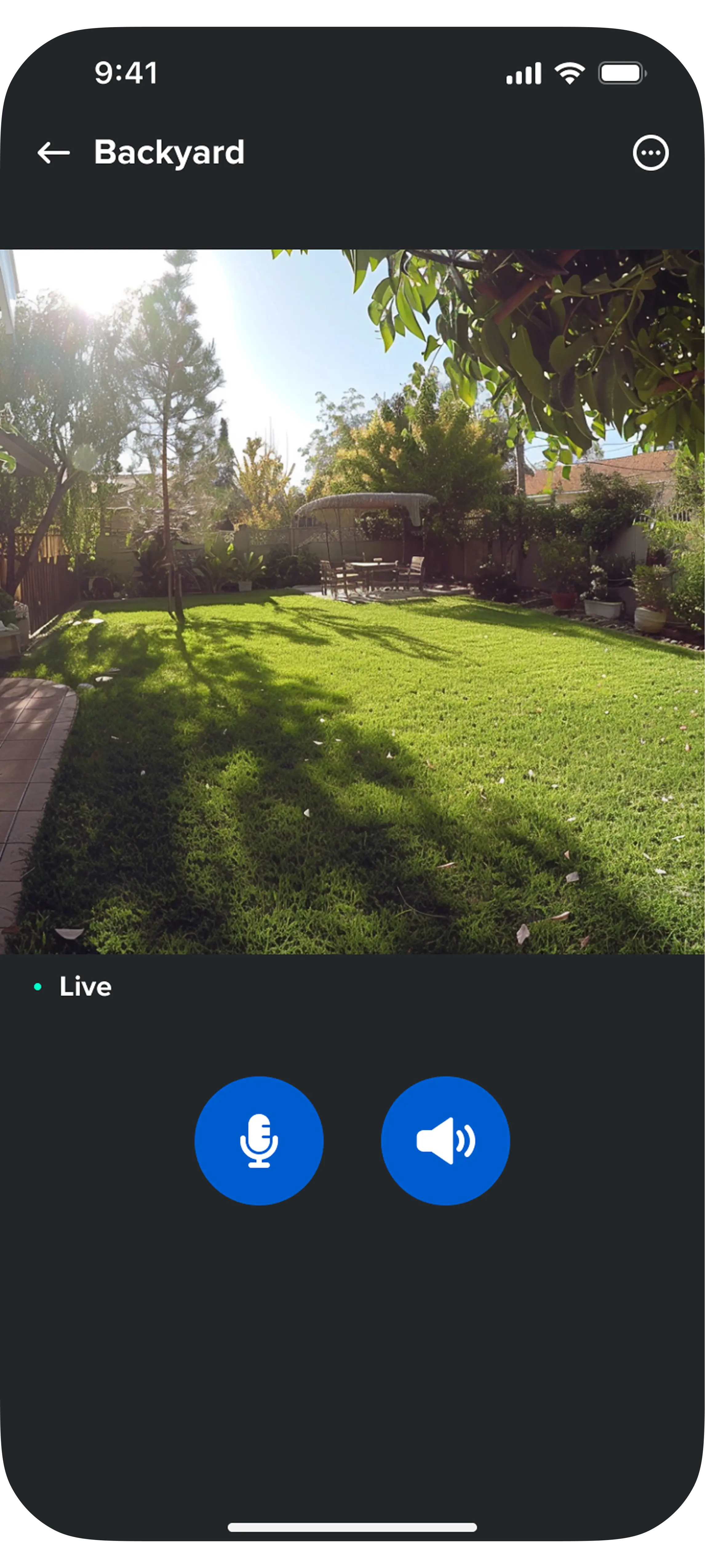 Live video & real-time control