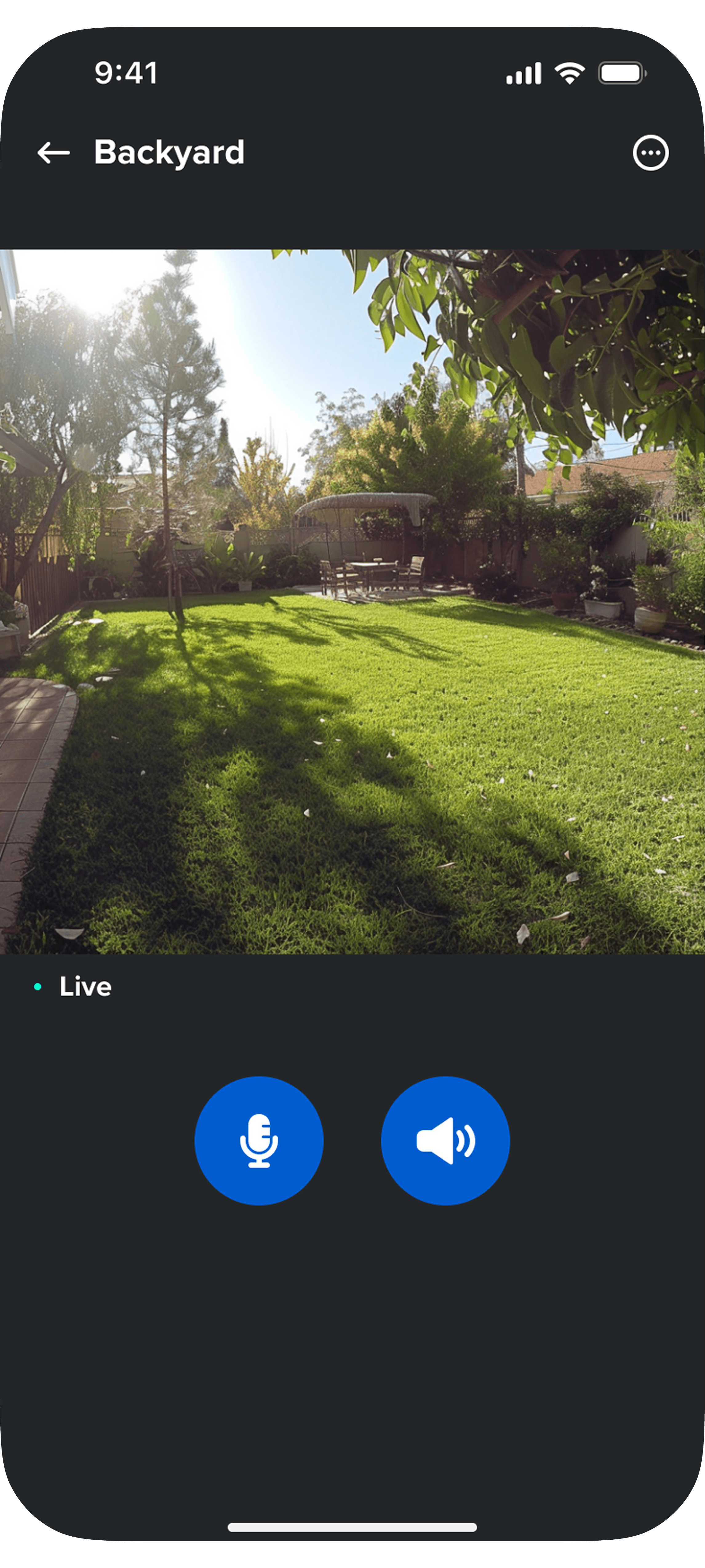 Live video & real-time control