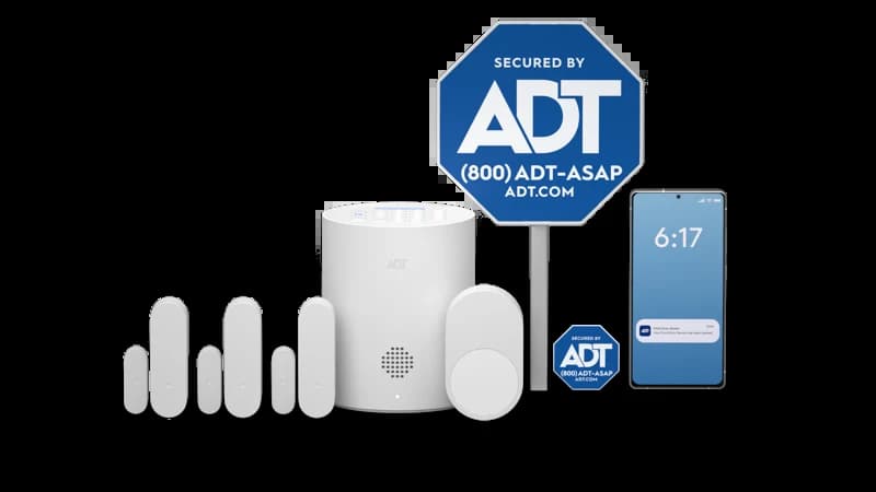 ADT Blu Security Starter Kit — hub, sensors, and keypad