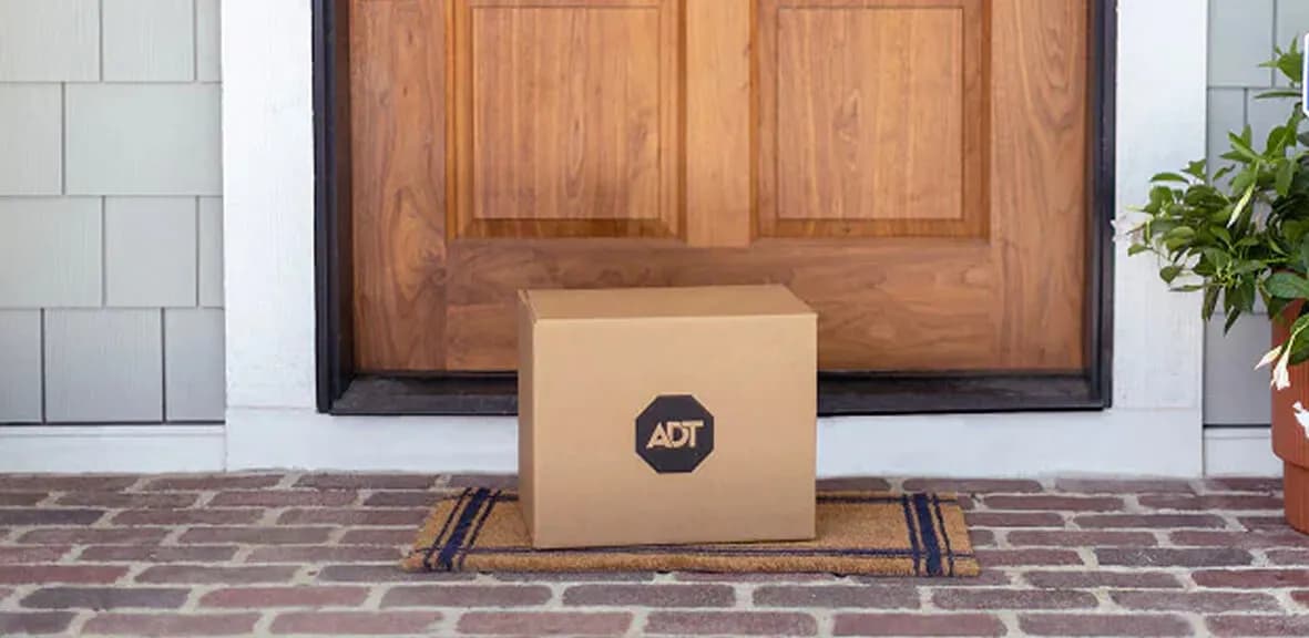 ADT package on doorstep