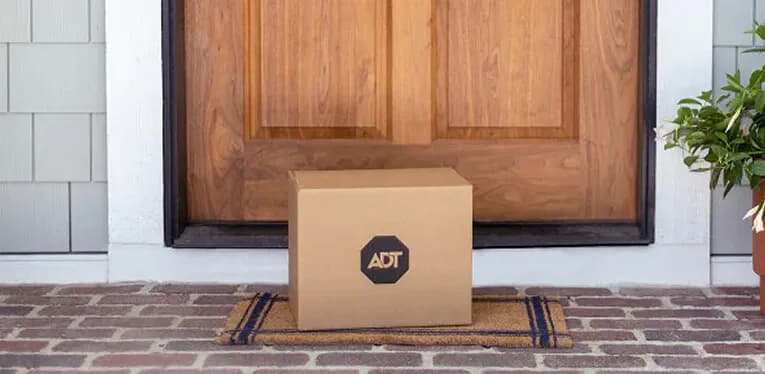 ADT package on doorstep
