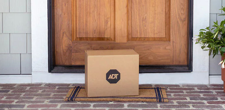 ADT package on doorstep