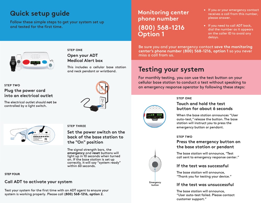 How To Install ADT Medical Alert Systems Download the PDF Guides here
