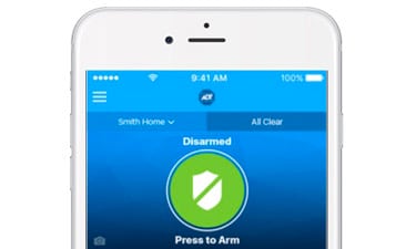 ADT Pulse app remote arm and disarm functionality