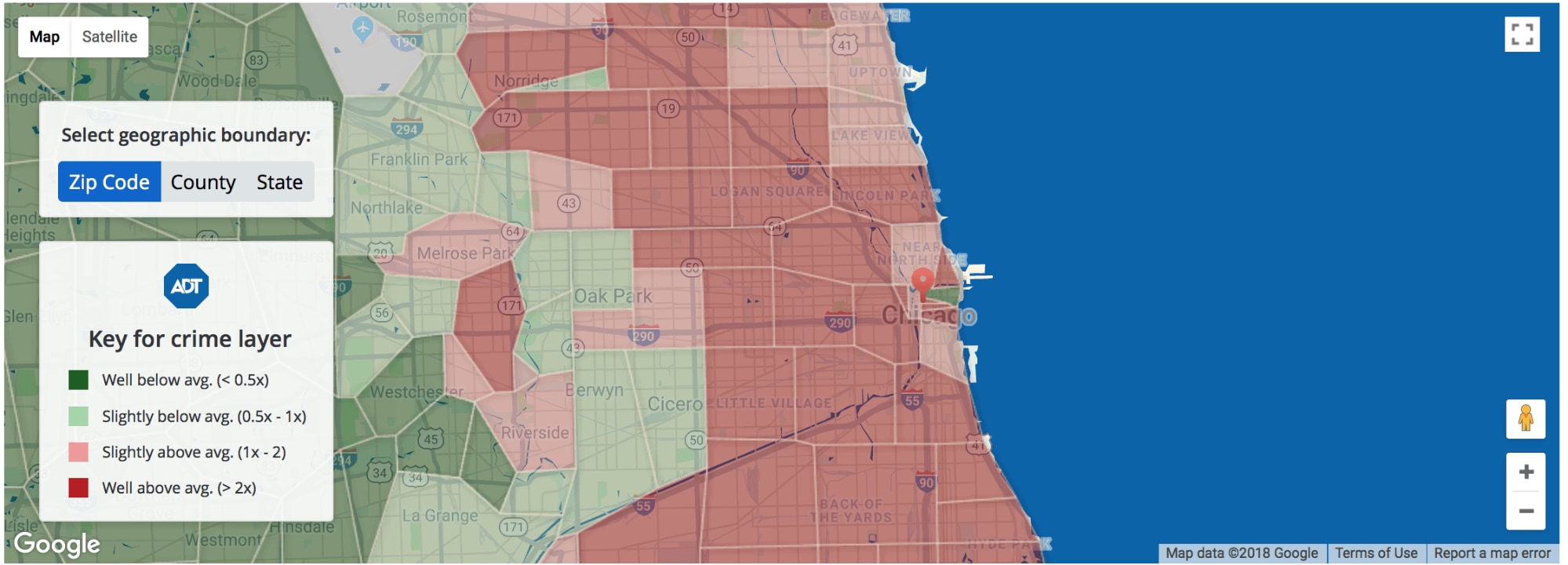 Miami South Beach Crime Map