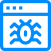 Image of spider on computer icon Image of spider on computer icon