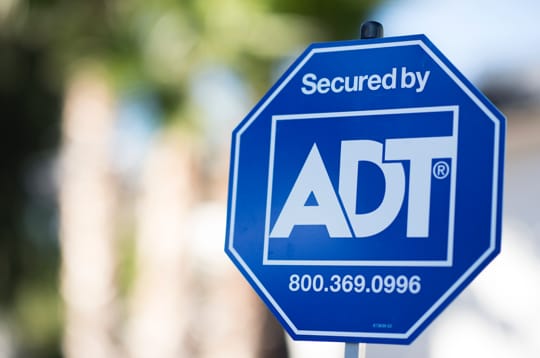 ADT yard sign