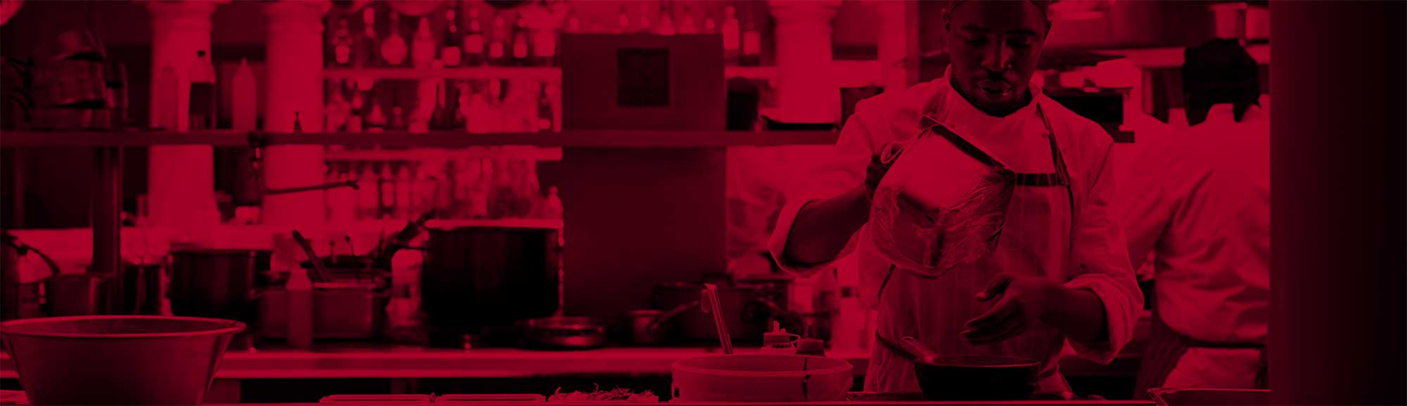 Chef working in a kitchen
