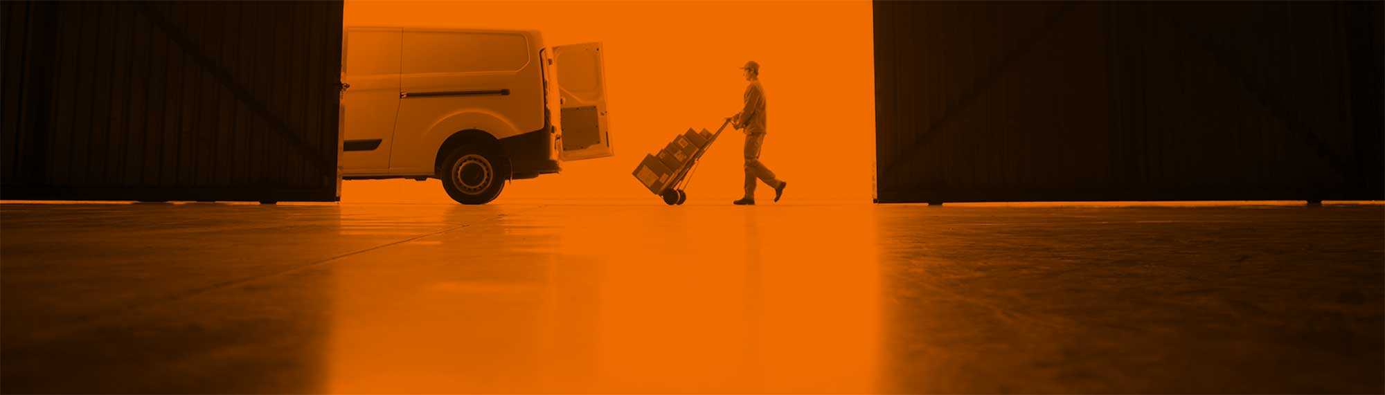 Worker in warehouse