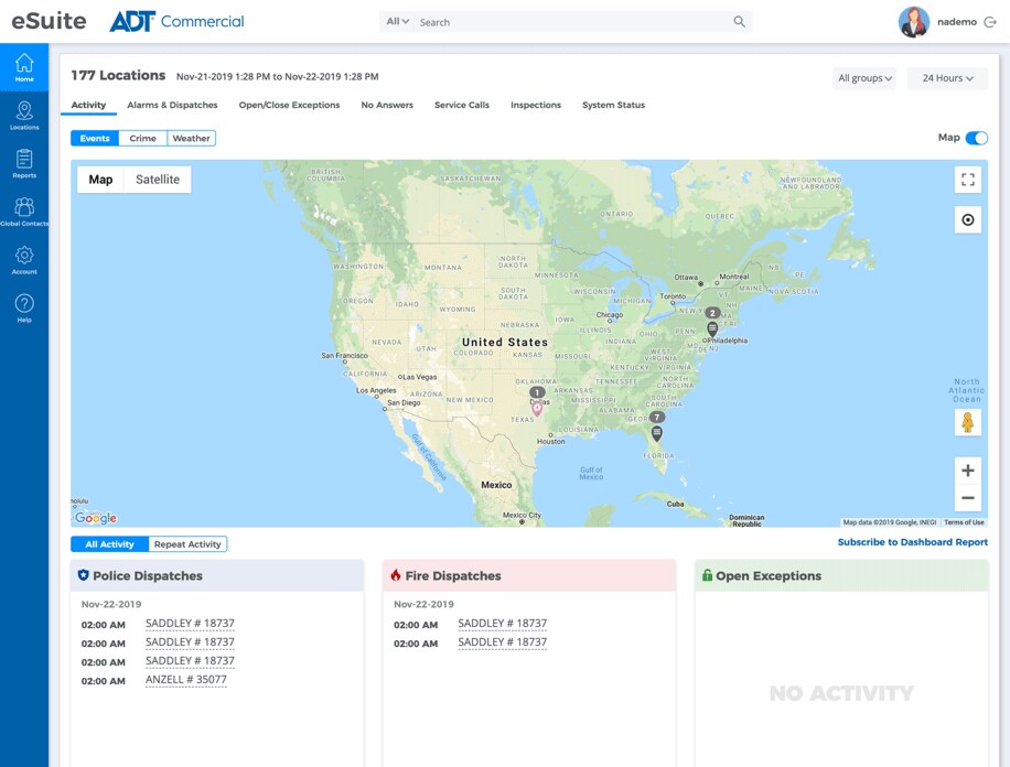 eSuite Map views