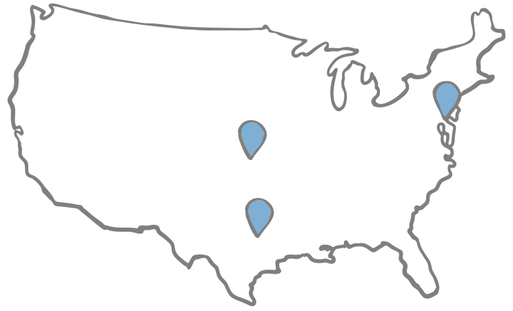 Monitoring centers map