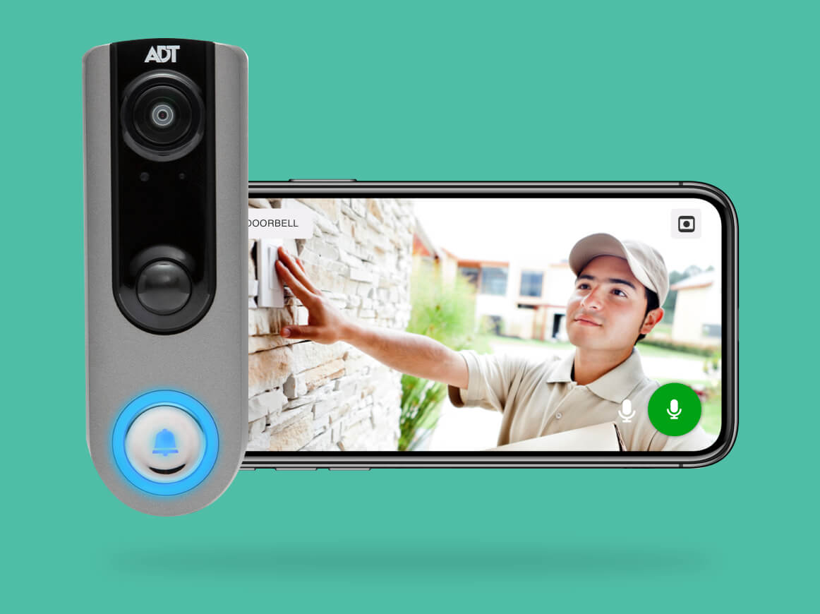 New ADT customers get FREE  installation of an ADT Video Doorbell