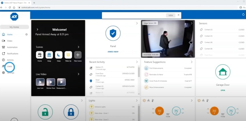 ADT Control Account Access ADT Control Account Access