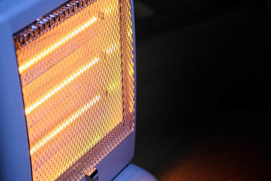 Close-up of a space heater. Close-up of a space heater.