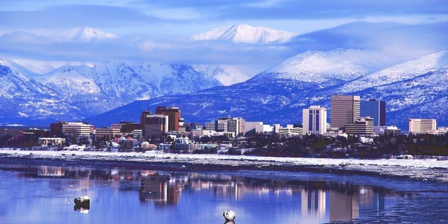 City center in Alaska