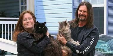 Jane and Tony Cruz with Allie and Blake Protecting Pets from Home Fires