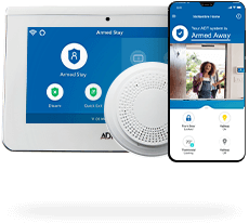 ADT command panel, ADT smoke alarm and ADT cellular app