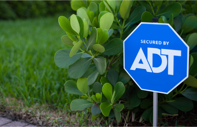 ADT sign on yard ADT sign on yard