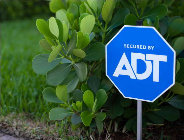 ADT sign on yard ADT sign on yard