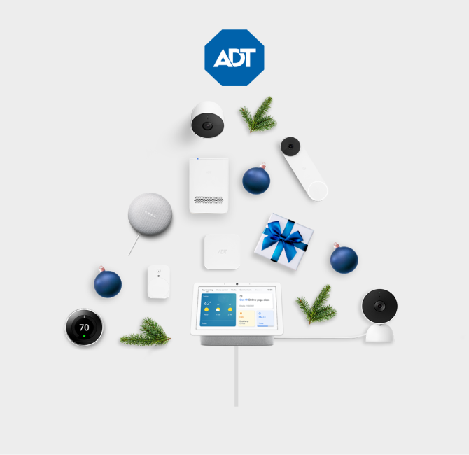 Christmas tree with ADT products Christmas tree with ADT products