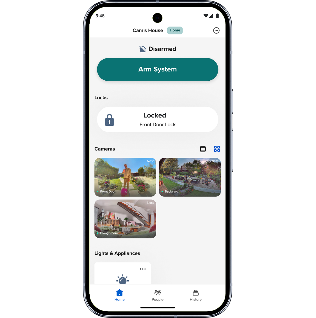 Live footage on the ADT+ app