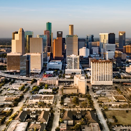 Aerial view of Houston, Texas