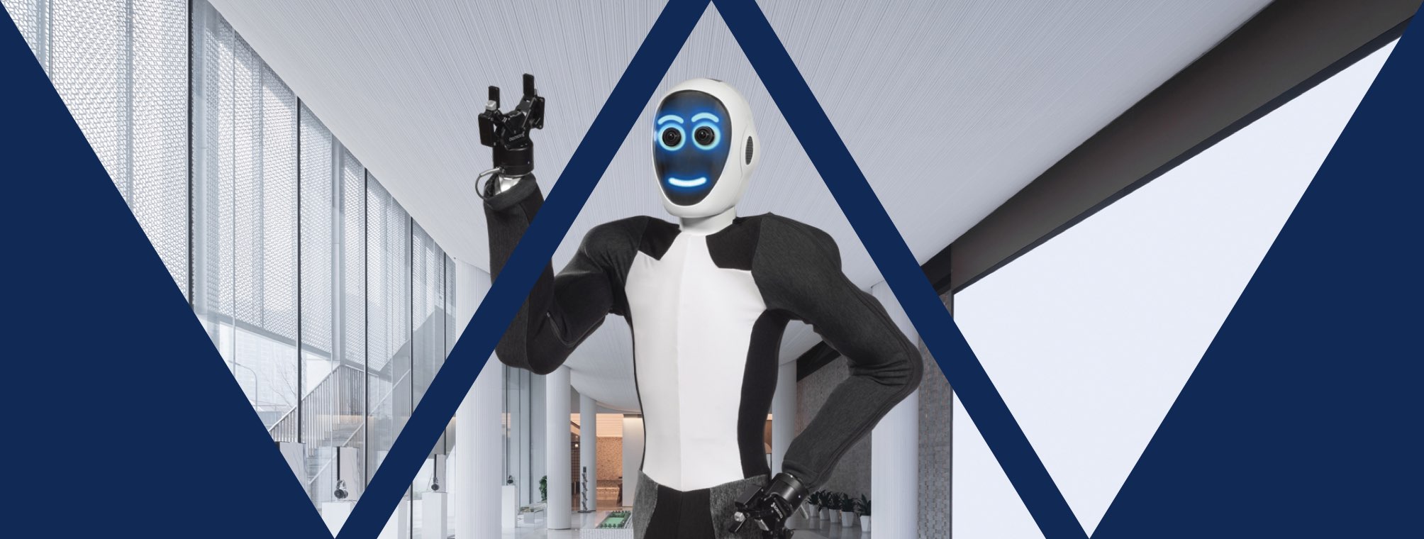 ADT Guarding Robot in corridor