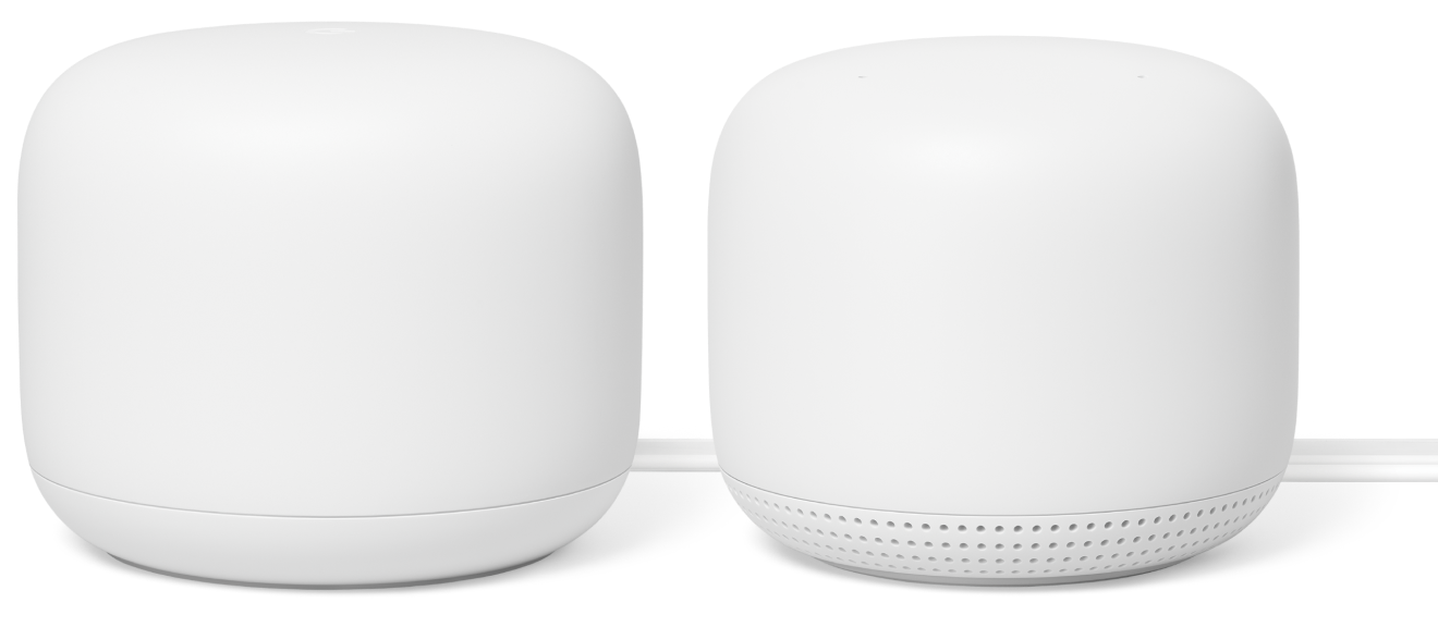 Google Nest Wifi router and point