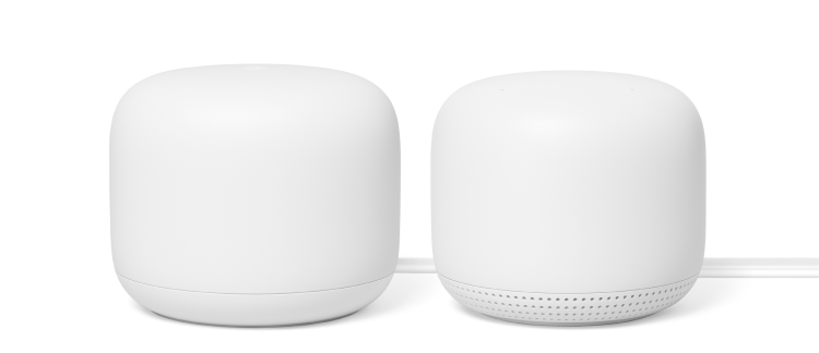 Google Nest Wifi router and point