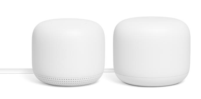 Google Nest Wifi router and point