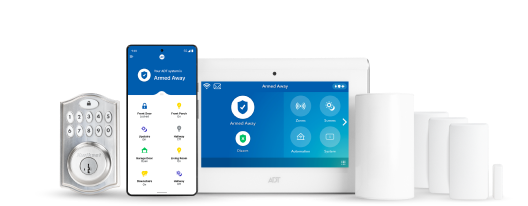 ADT Smart Home package with keypad, command panel, app and more