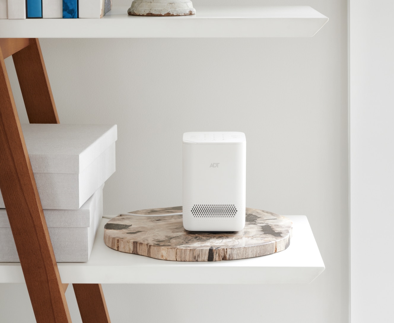 ADT Smart Hub on a nightstand 