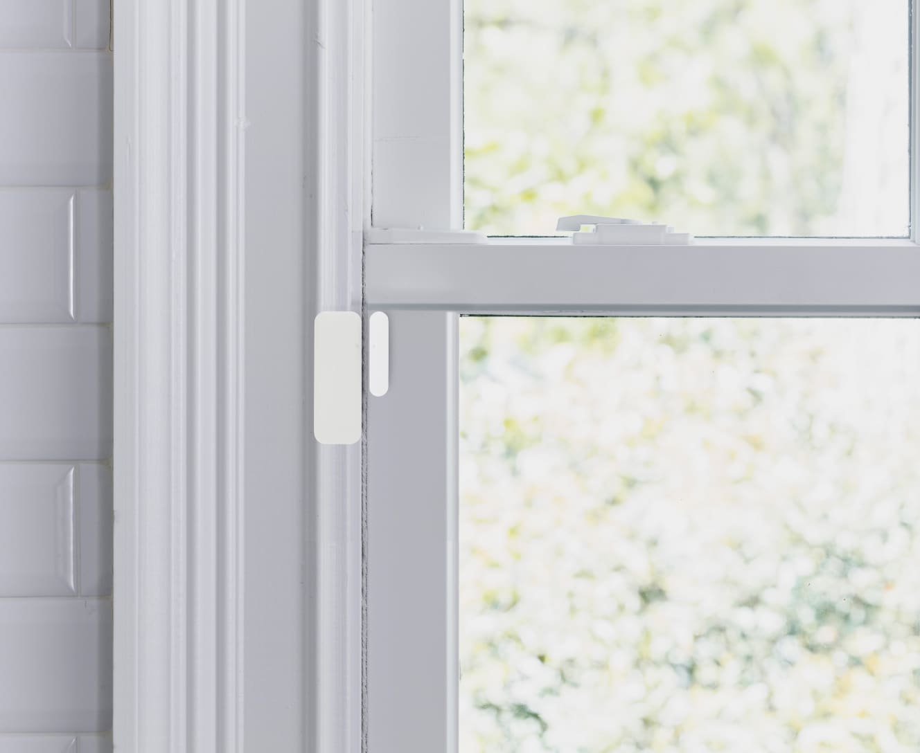 Door/window sensor on a window Door/window sensor on a window