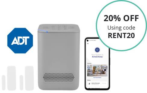 ADT starter system products, including the ADT cellular app, which are 20% off with code RENT20