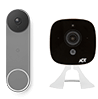 Google Nest Doorbell and ADT Outdoor Camera