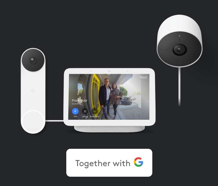 Google Nest Doorbell1 + Outdoor Nest Cam + Nest Hub (2nd gen)