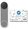 Google Nest Doorbell with ADT Visa Card