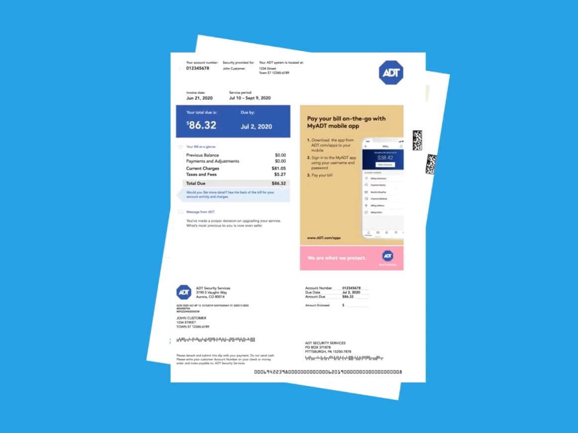 adt security billing number