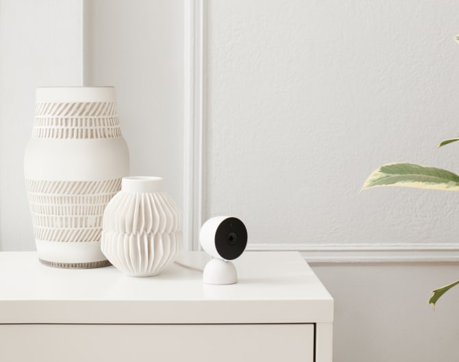 Indoor camera on shelf Indoor camera on shelf