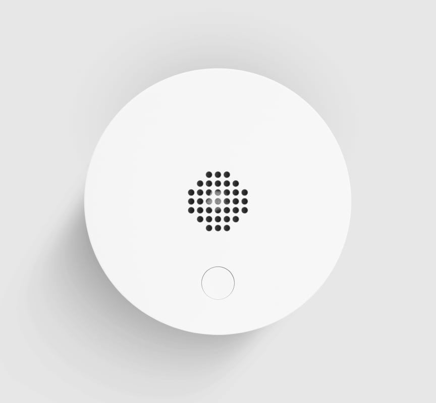 Indoor siren on a grey background