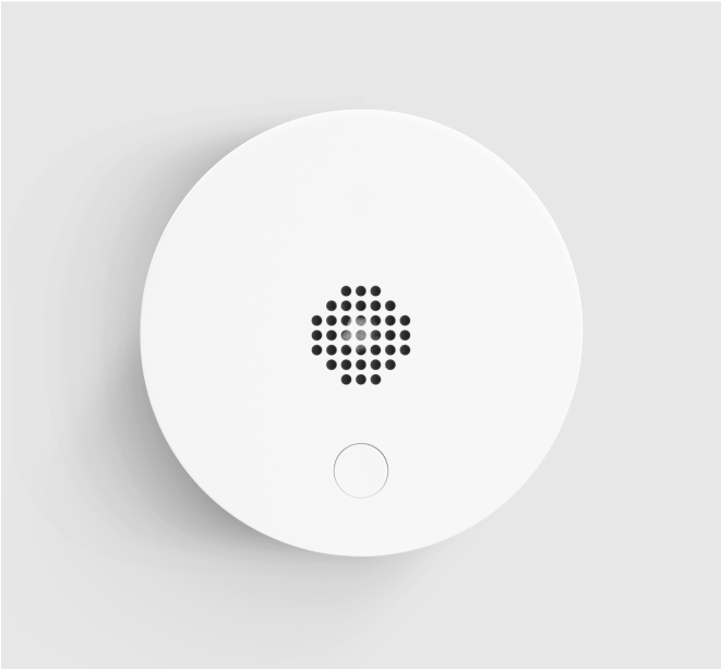 Indoor siren on a grey background
