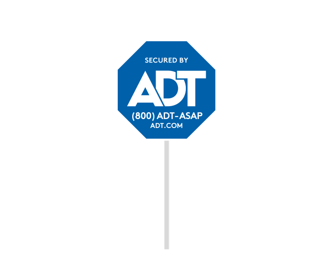 ADT yard sign