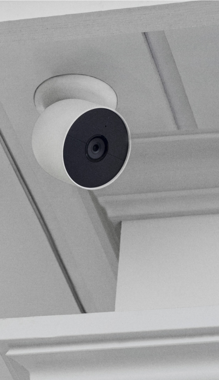 Indoor Google Nest Cam on a roof