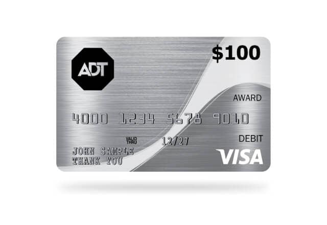 $100 ADT Visa Reward Card