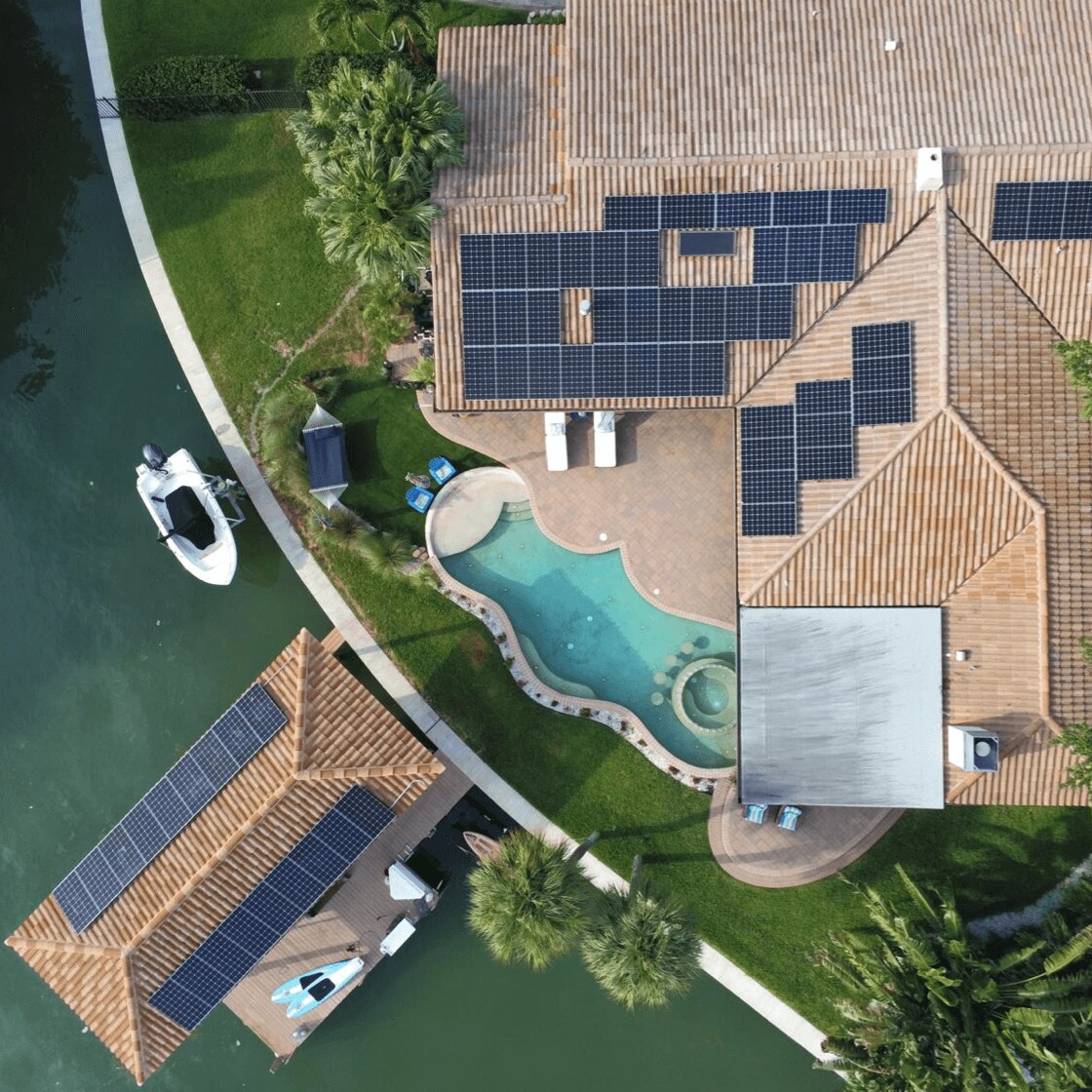 innovative home with ADT solar panels