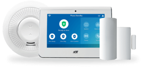 ADT Secure Home package with smoke sensor, command panel and more